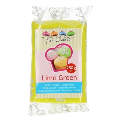 Pâte à sucre vert lime 250g