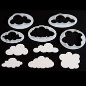 Set découpoirs pâte à sucre nuage x5