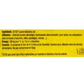 Colorant alimentaire Jaune Citron